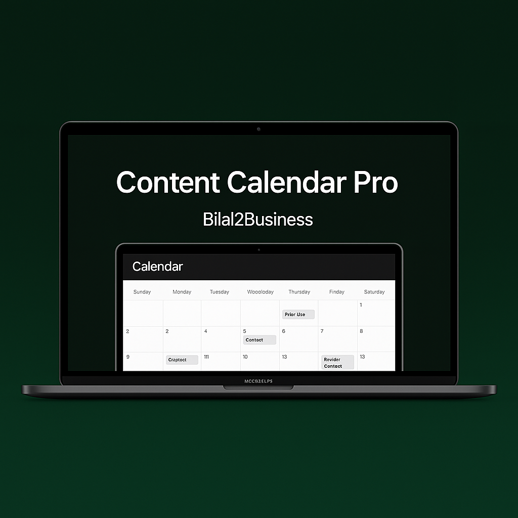 Content Calendar Pro – B2C Edition