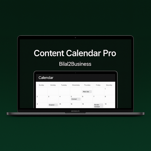 Content Calendar Pro – B2C Edition